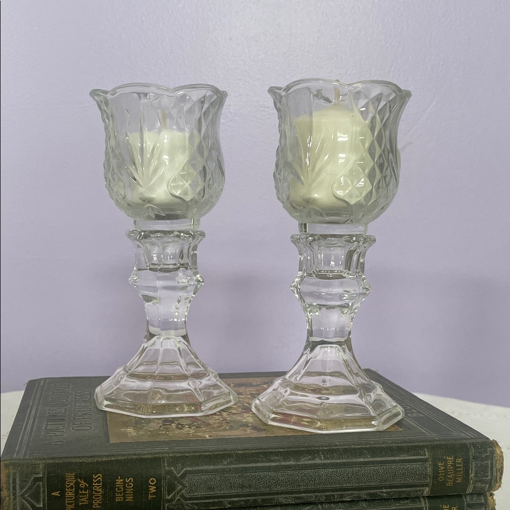 Elegant Glass Candle Holders Versitile new